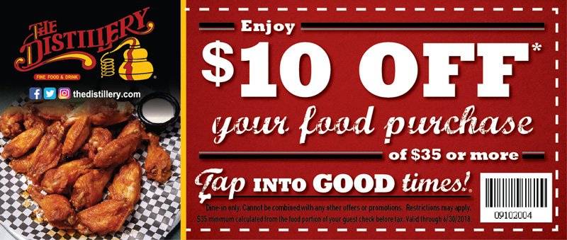 Great Fall Offers and Specials at The Distillery