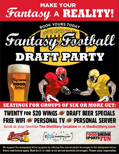 Fantasy Football Draft Party at The Distillery