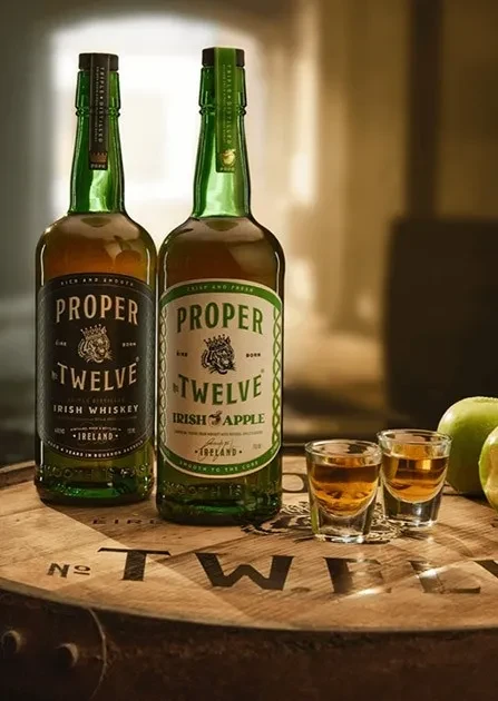 proper twelve irish whiskey and apple whiskey