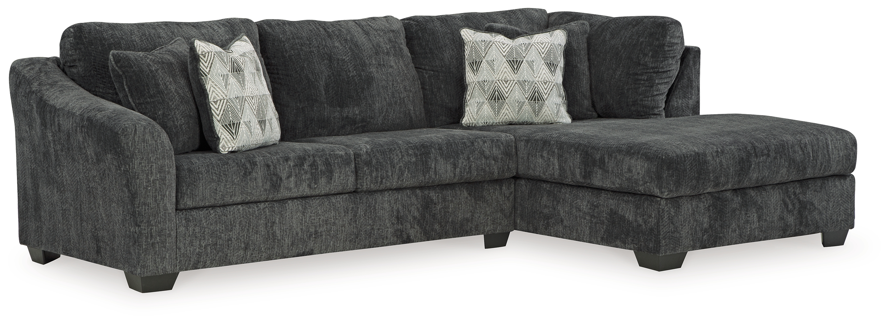 Biddeford - 2-Piece Sectional With Raf Corner Chaise - Ebony