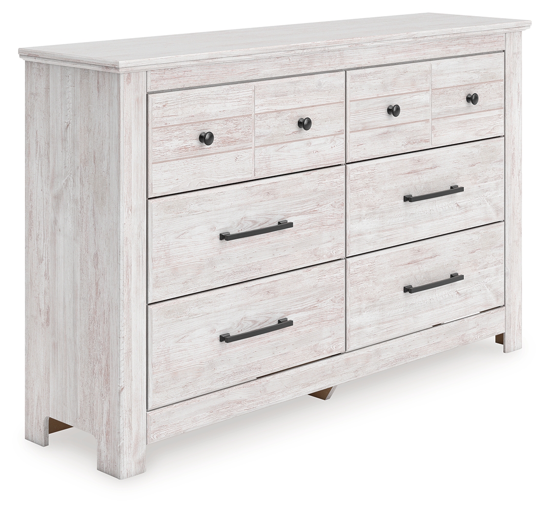Makidern - Six Drawer Dresser - Whitewash