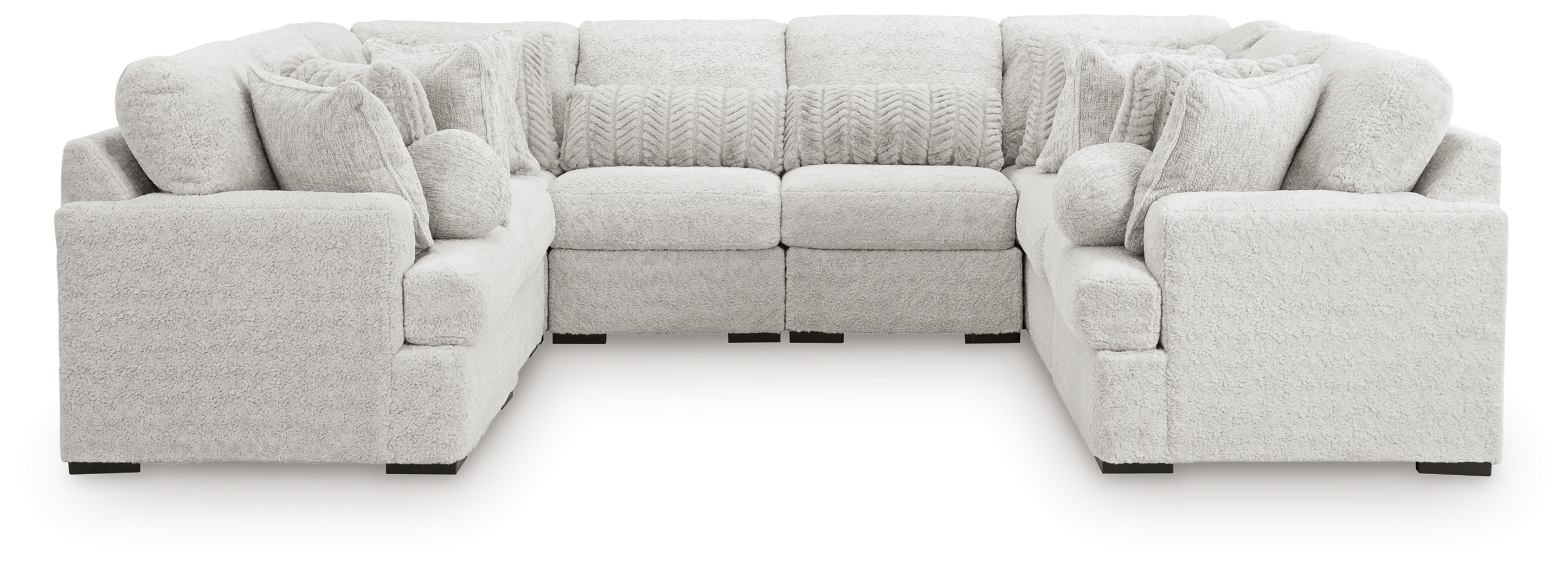 Cuddle Plush - 8-Piece Sectional - Arctic