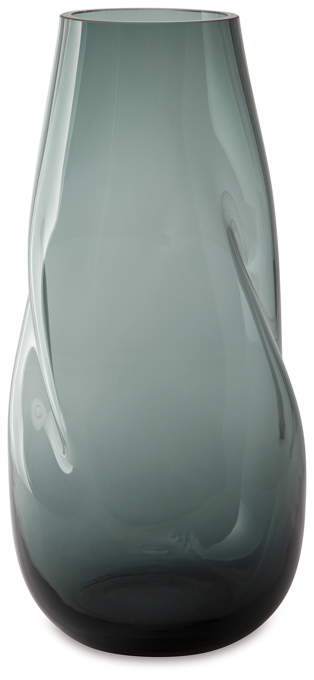 Beamund - Vase - 13" - Teal Blue