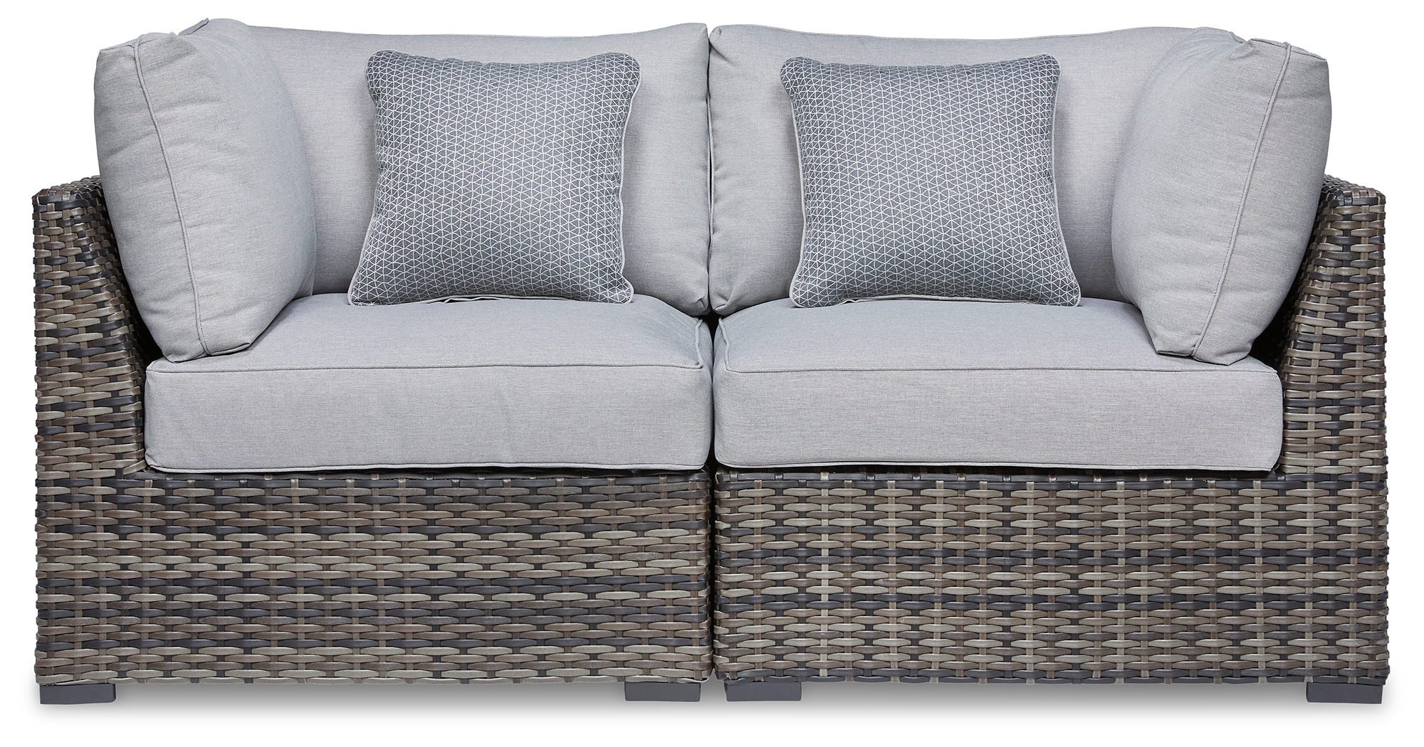 Harbor Court - Corner with Cushion (Set of 2) - Gray