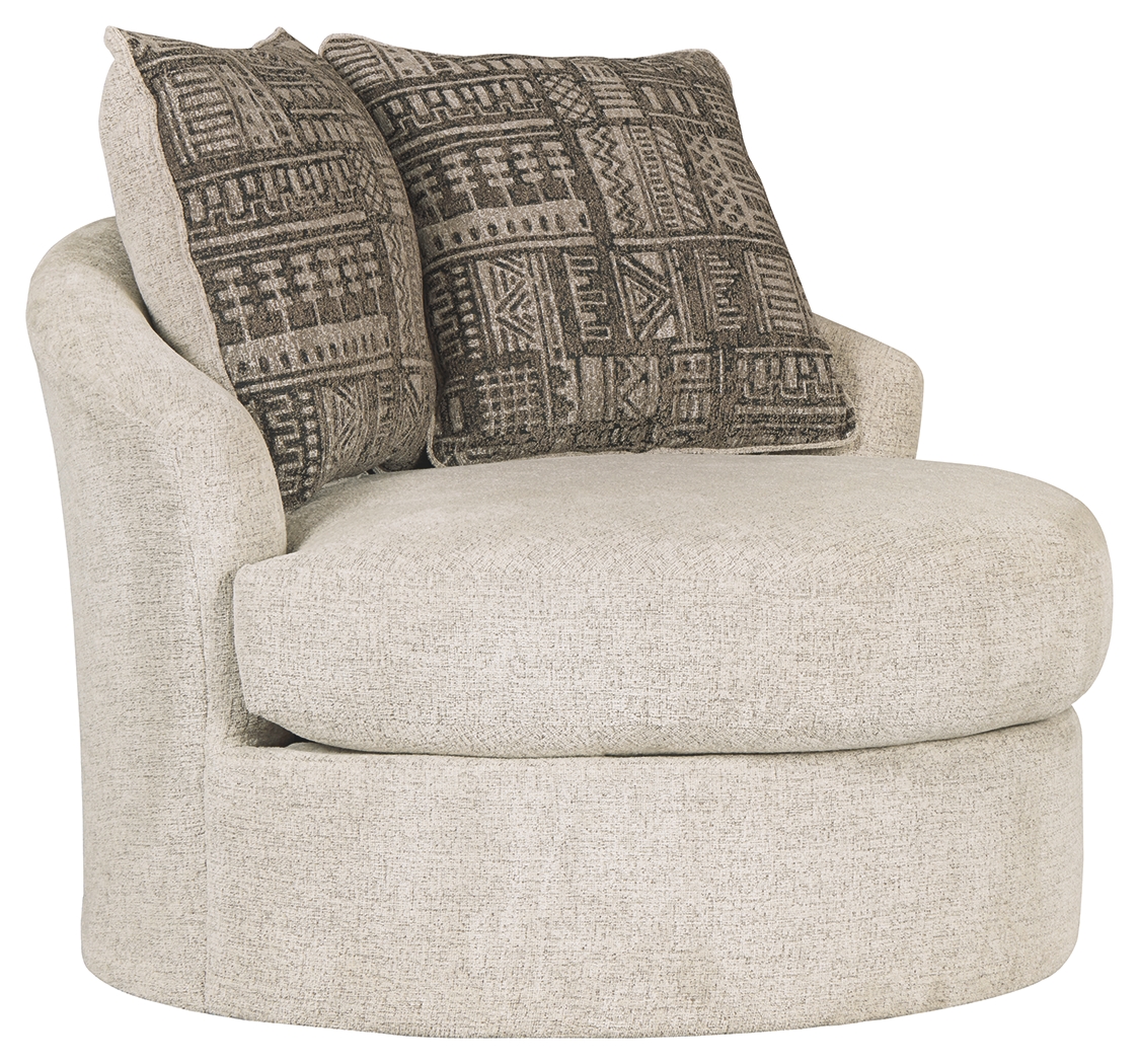 Soletren - Swivel Accent Chair - Stone