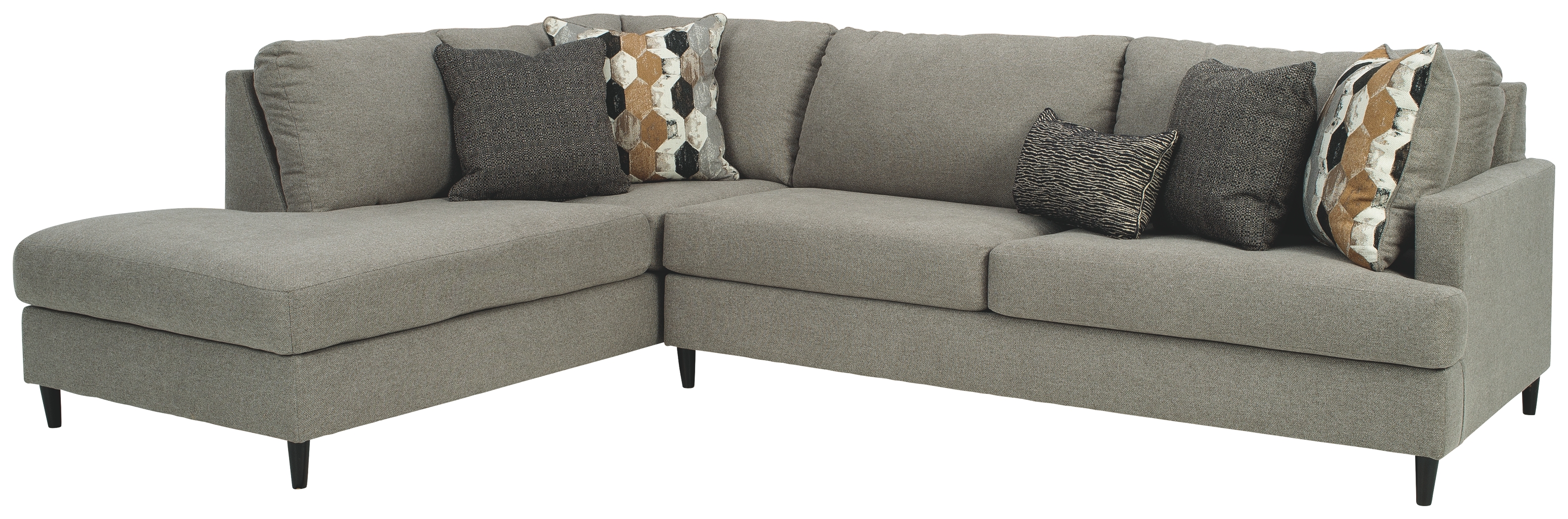 Santasia - Left Arm Facing Corner Chaise 2 Pc Sectional - Granite