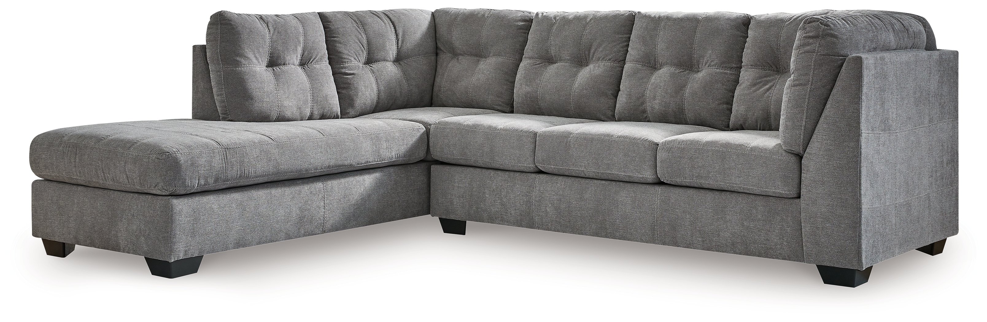 Marleton - 2-Piece Sleeper Sectional With Laf Corner Chaise - Gray