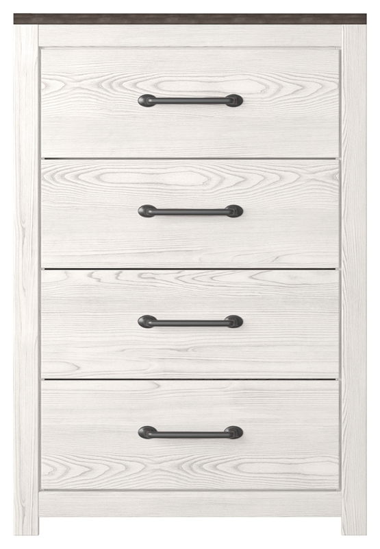 Gerridan - Four Drawer Chest - White / Gray