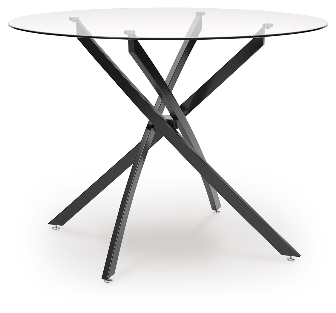 Pharwynn - Round Dining Room Table - Black
