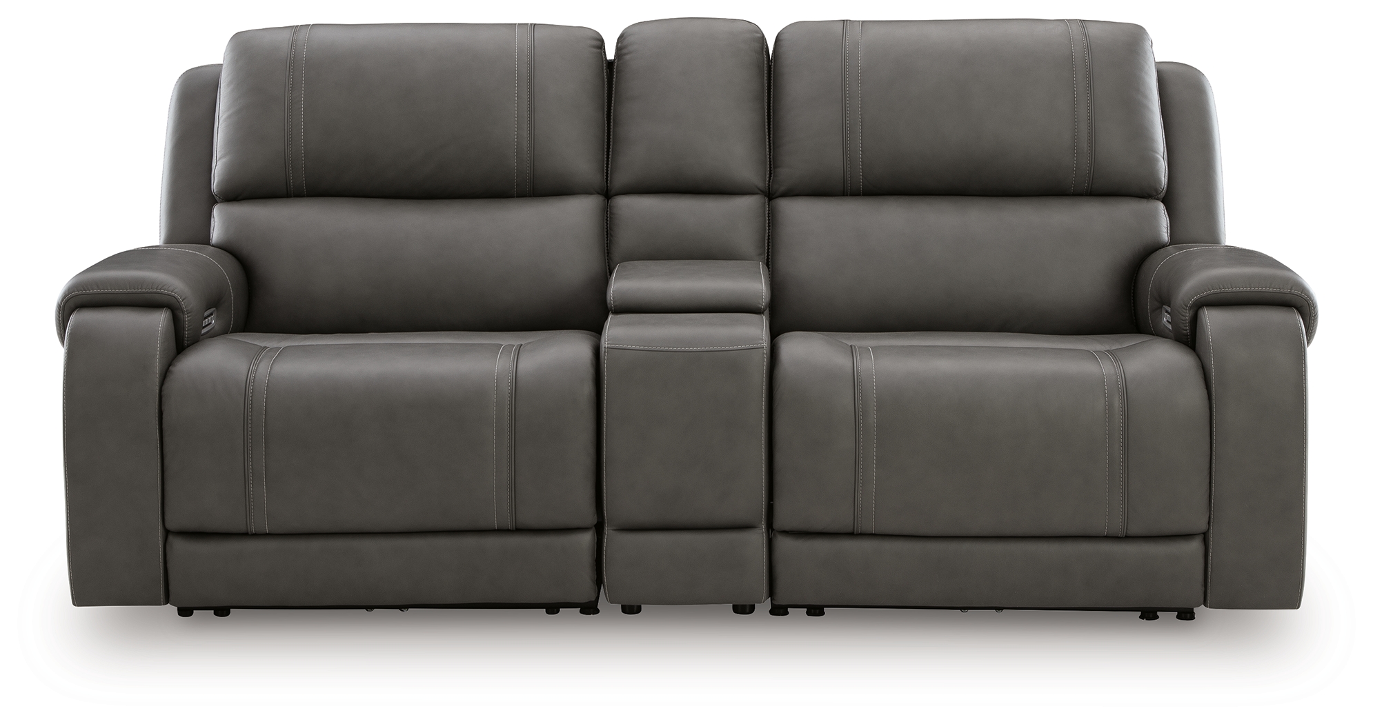 5Z - Pittson - 3-Piece Power Reclining Sectional Loveseat With Storage Console - Anchor