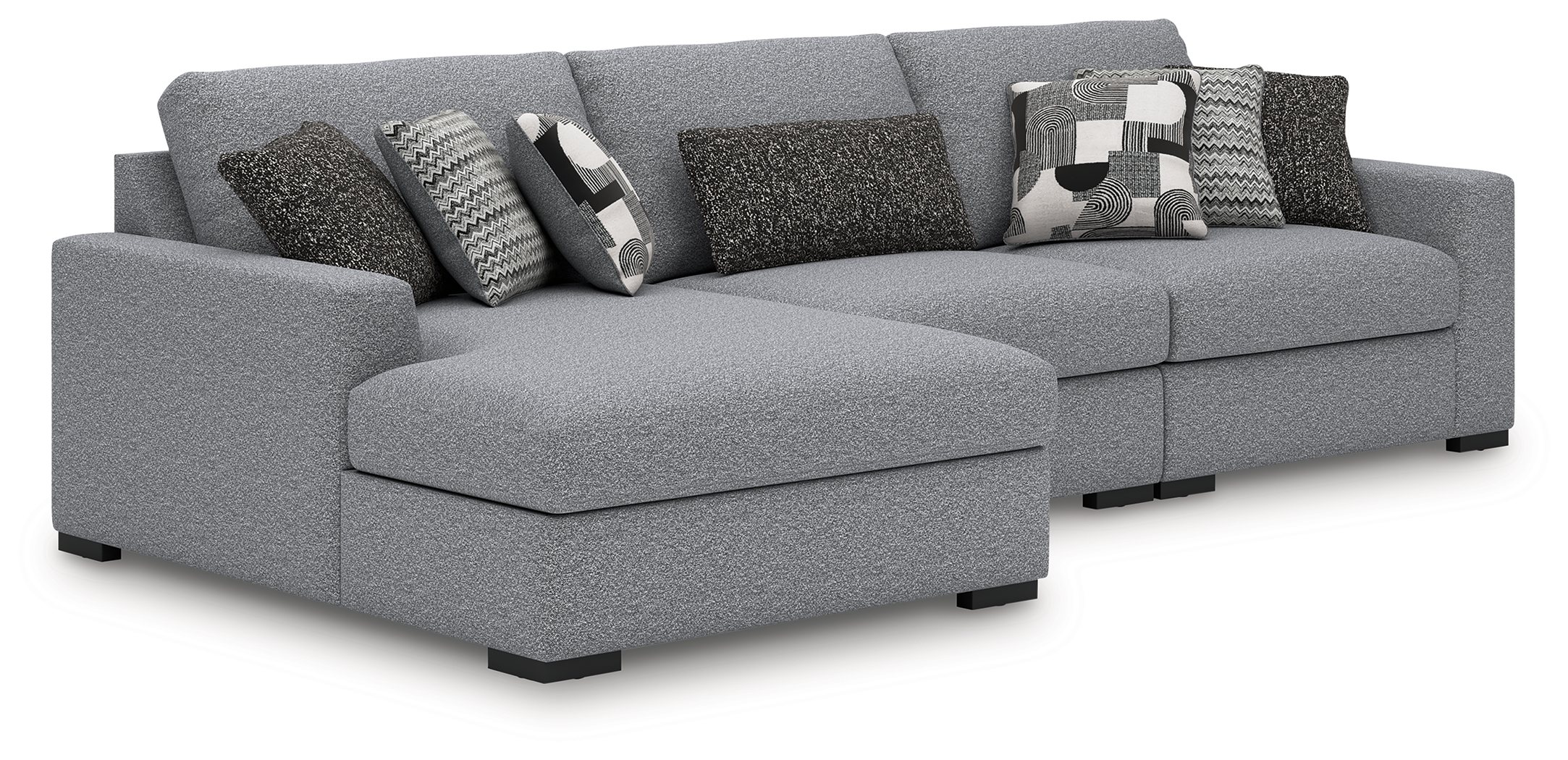 Bealton - 3-Piece Sectional With LAF Corner Chaise - Salt and Pepper