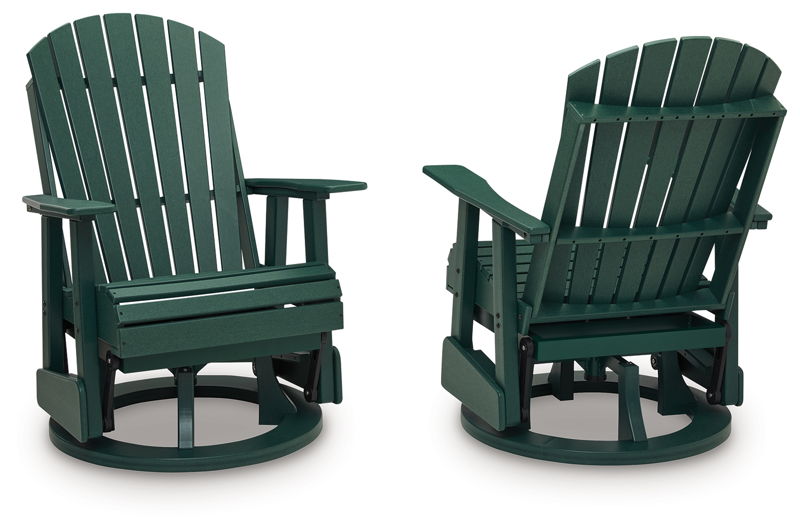 Shell Beach - Swivel Glider Chair - Green