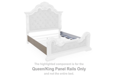 Bruchandi - Queen/King Panel Rails - Antique White