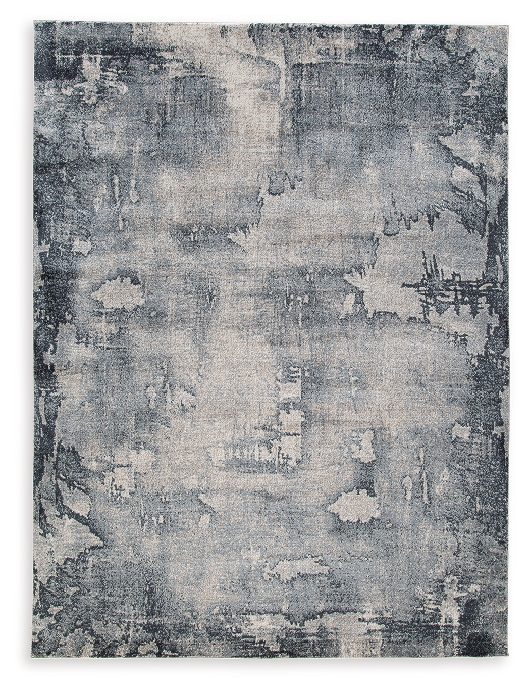Langrich - 5' x 7' Rug - Blue / Gray / Cream