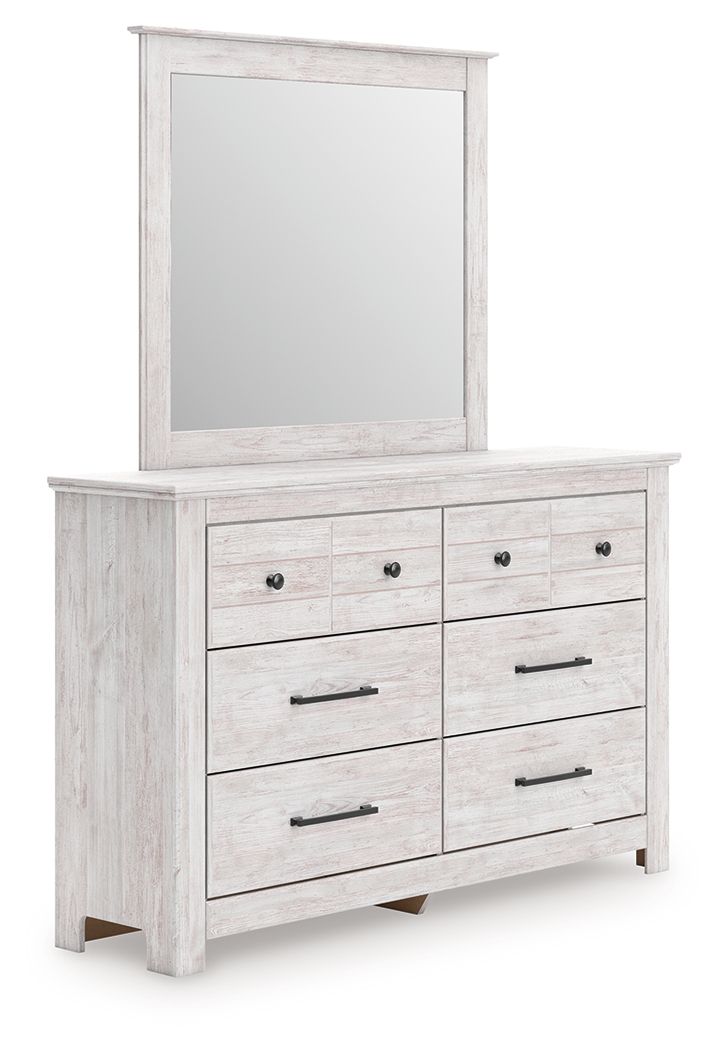 Makidern - Dresser And Mirror - Whitewash