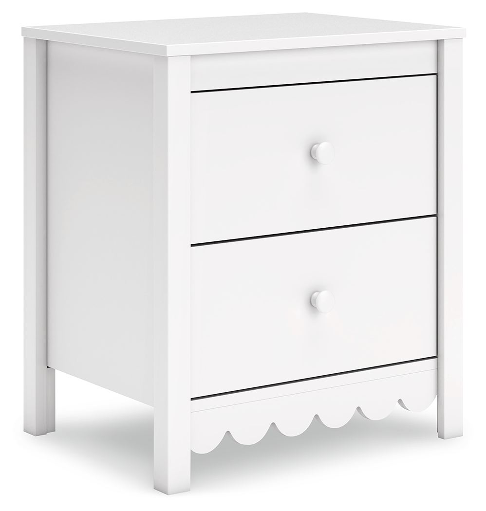 Hallityn - Two Drawer Night Stand - White