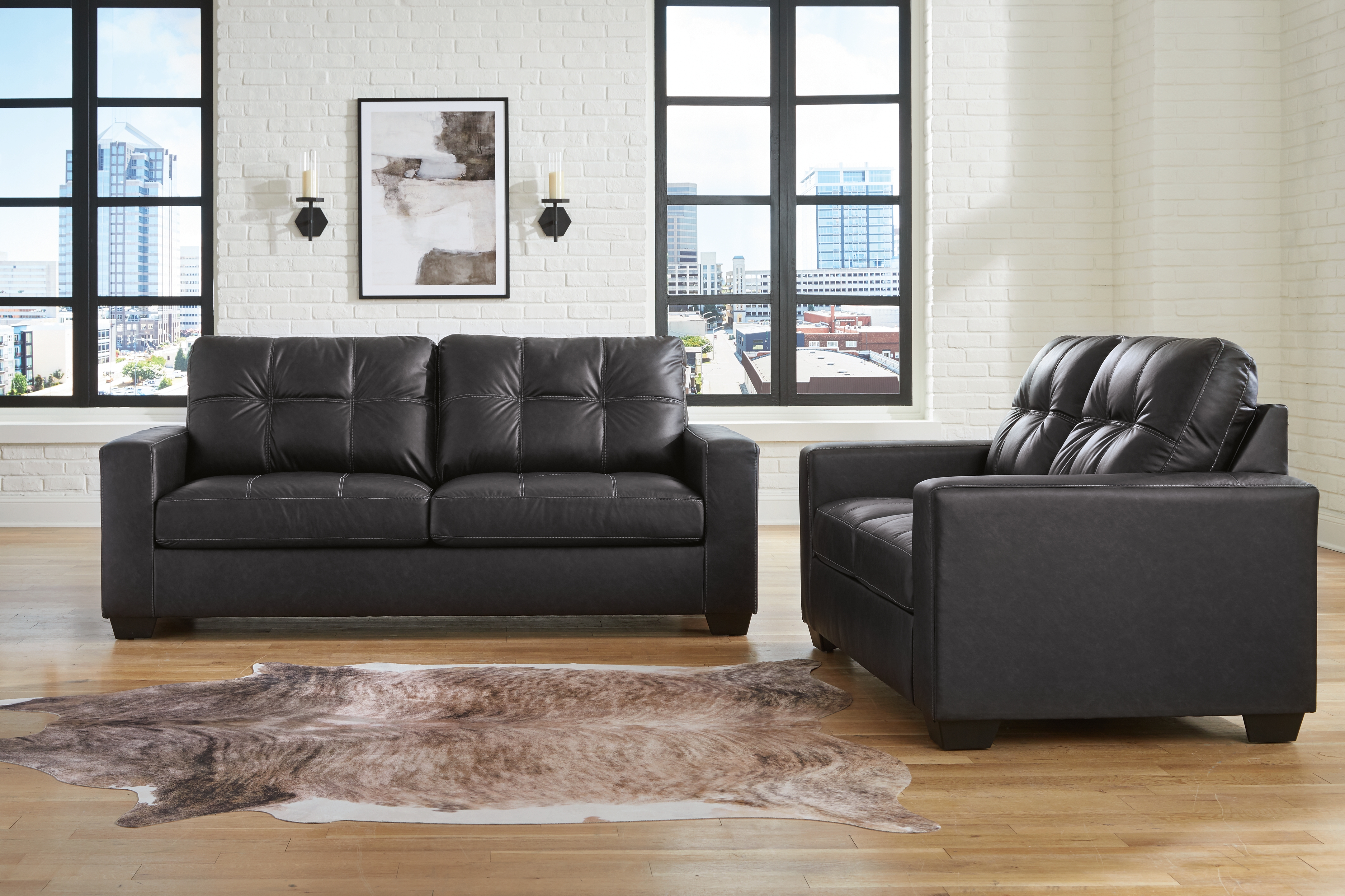 Barlin Mills - 2 Pc. - Sofa, Loveseat - Carbon