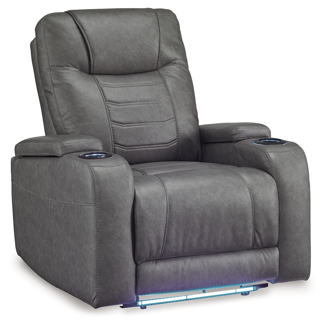 Schooner Rocks - Power Recliner / Adj Headrest - Slate