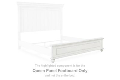 Kanwyn - Queen Panel Footboard - Whitewash