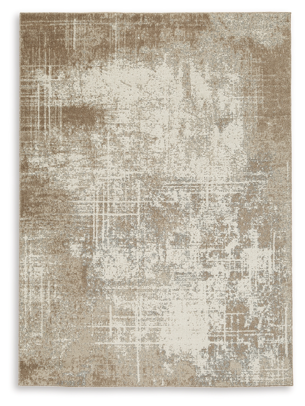 Grifflain - 5' x 7' Rug - Tan / Brown / Gray