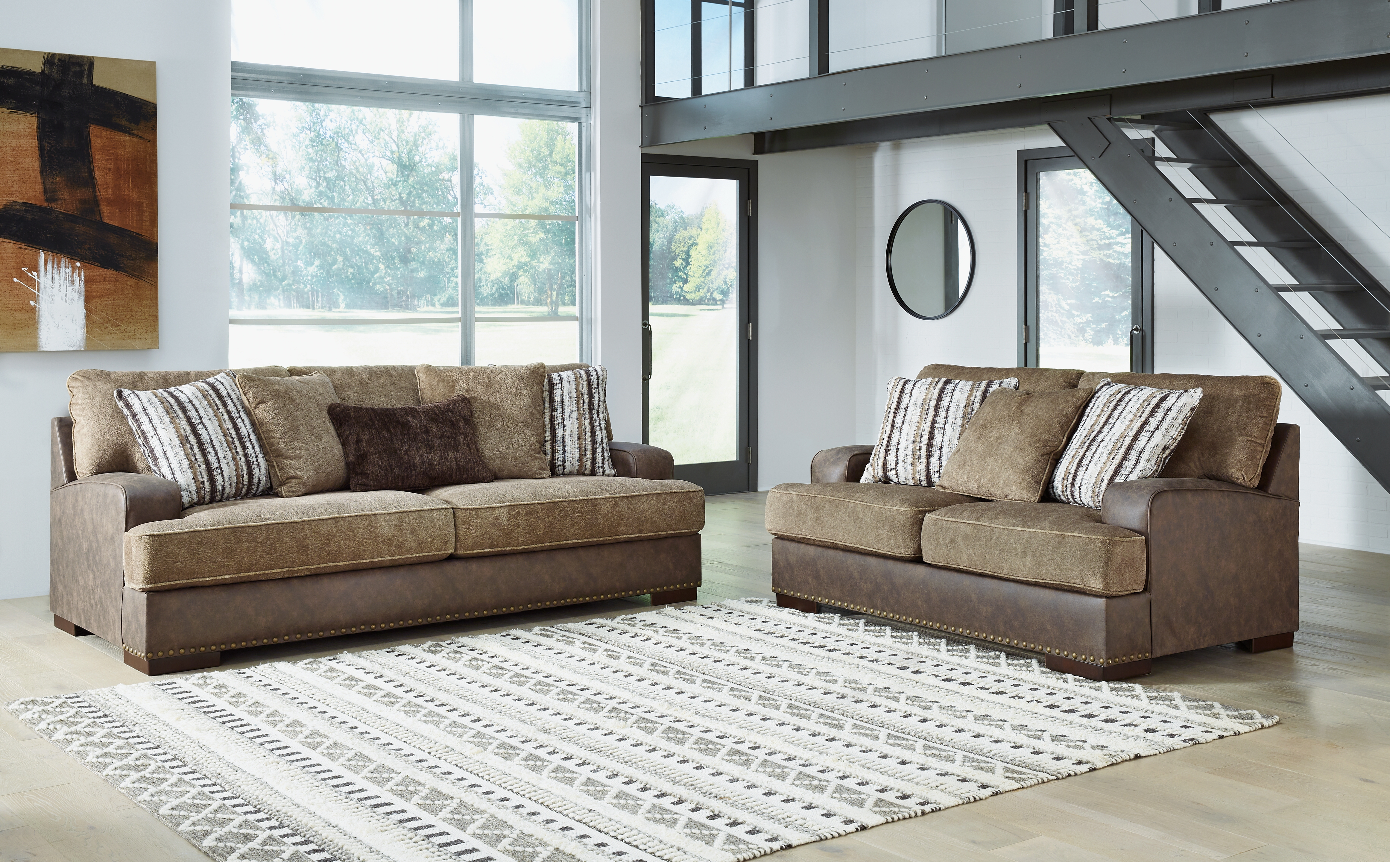 Alesbury - 2 Pc. - Sofa, Loveseat - Chocolate