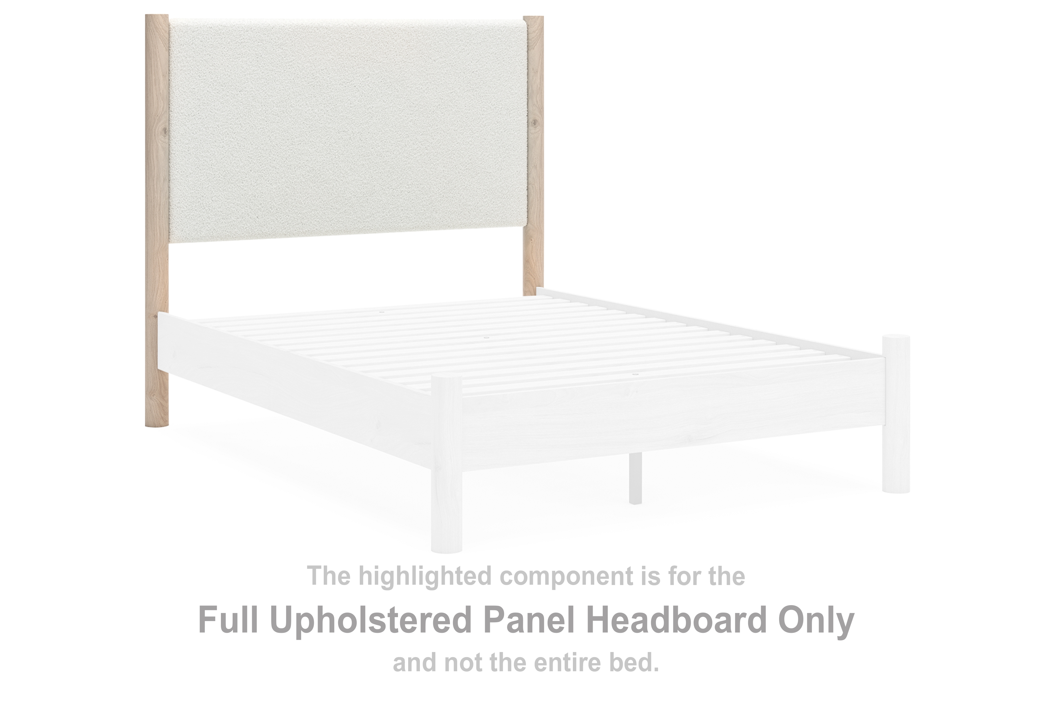 Cadmori - Full Upholstered Panel Headboard - Two-tone