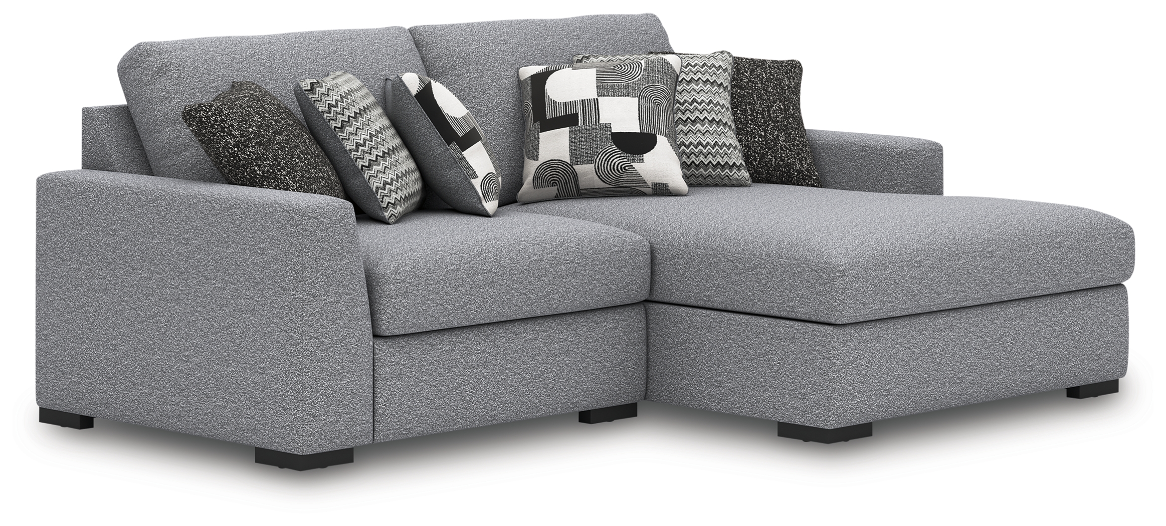Bealton - 2-Piece Sectional With RAF Corner Chaise - Salt and Pepper