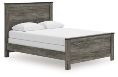 Frandern - Twin Panel Bed - Black / Gray