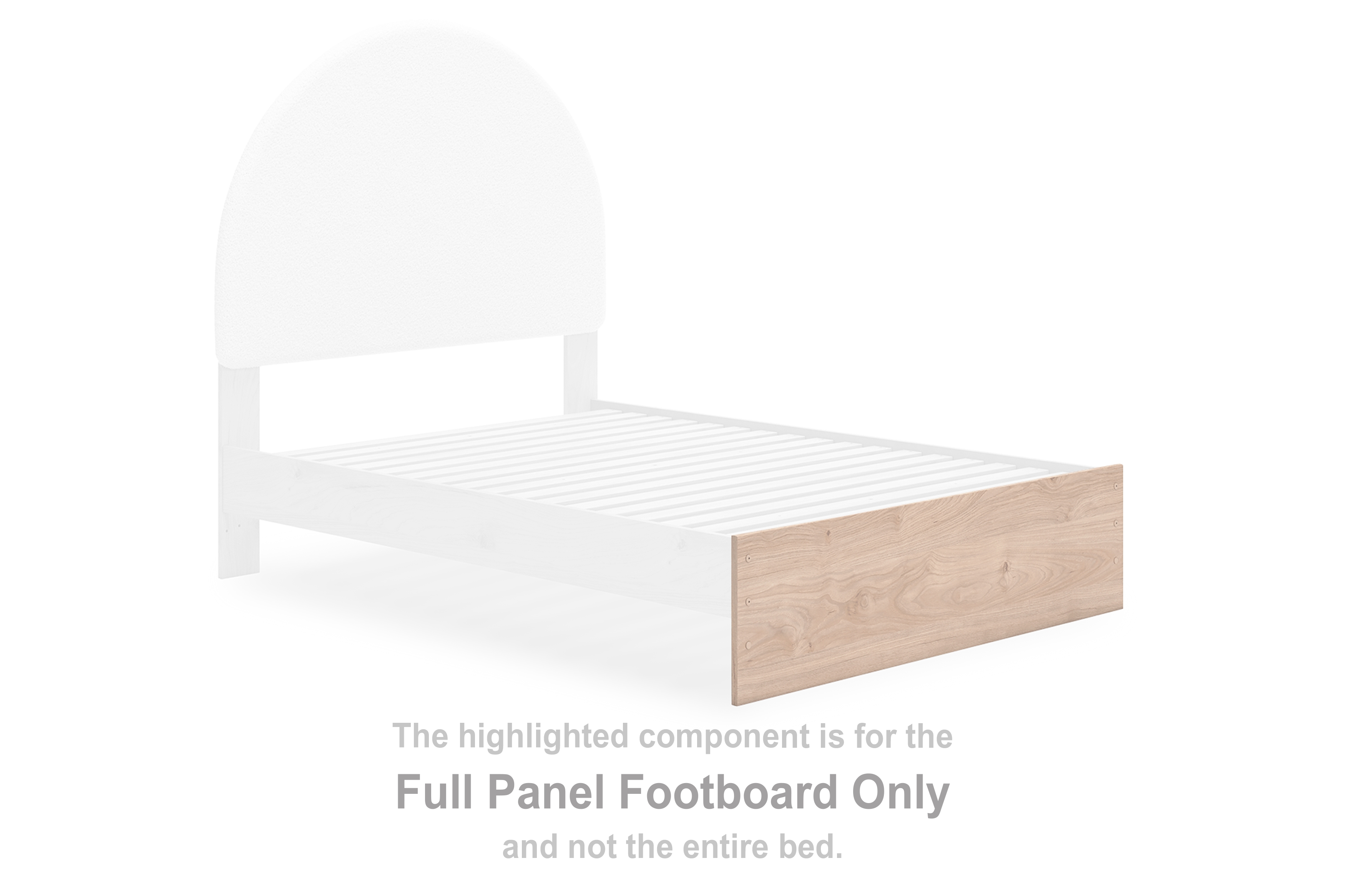 Arloster - Full Panel Footboard - Tan