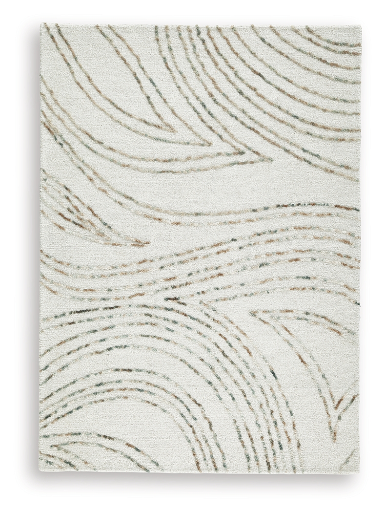 Deenbury - 5' x 7' Rug - Ivory / Green / Brown