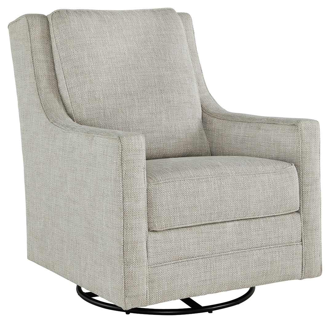 Kambria - Swivel Glider Accent Chair - Fog