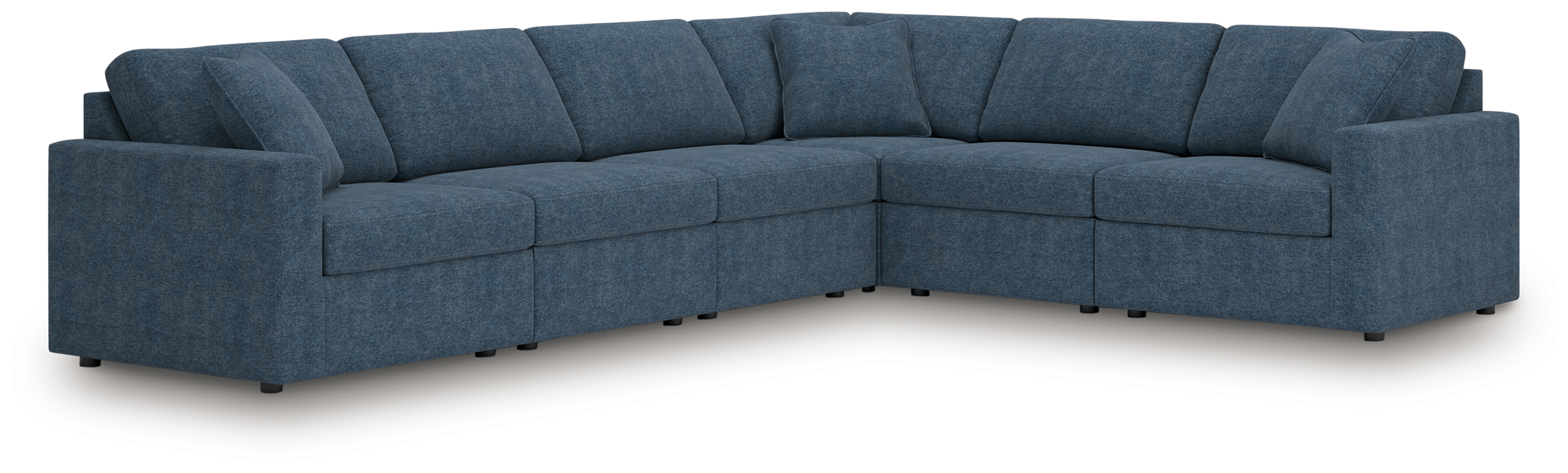 Modmax - 6-Piece Sectional With Laf Corner Chair And Raf Corner Chair - Ink