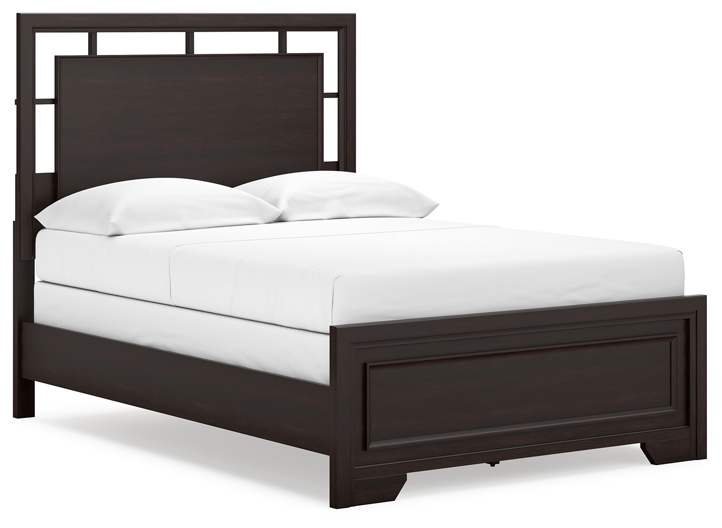 Covetown - Full Panel Bed - Dark Brown