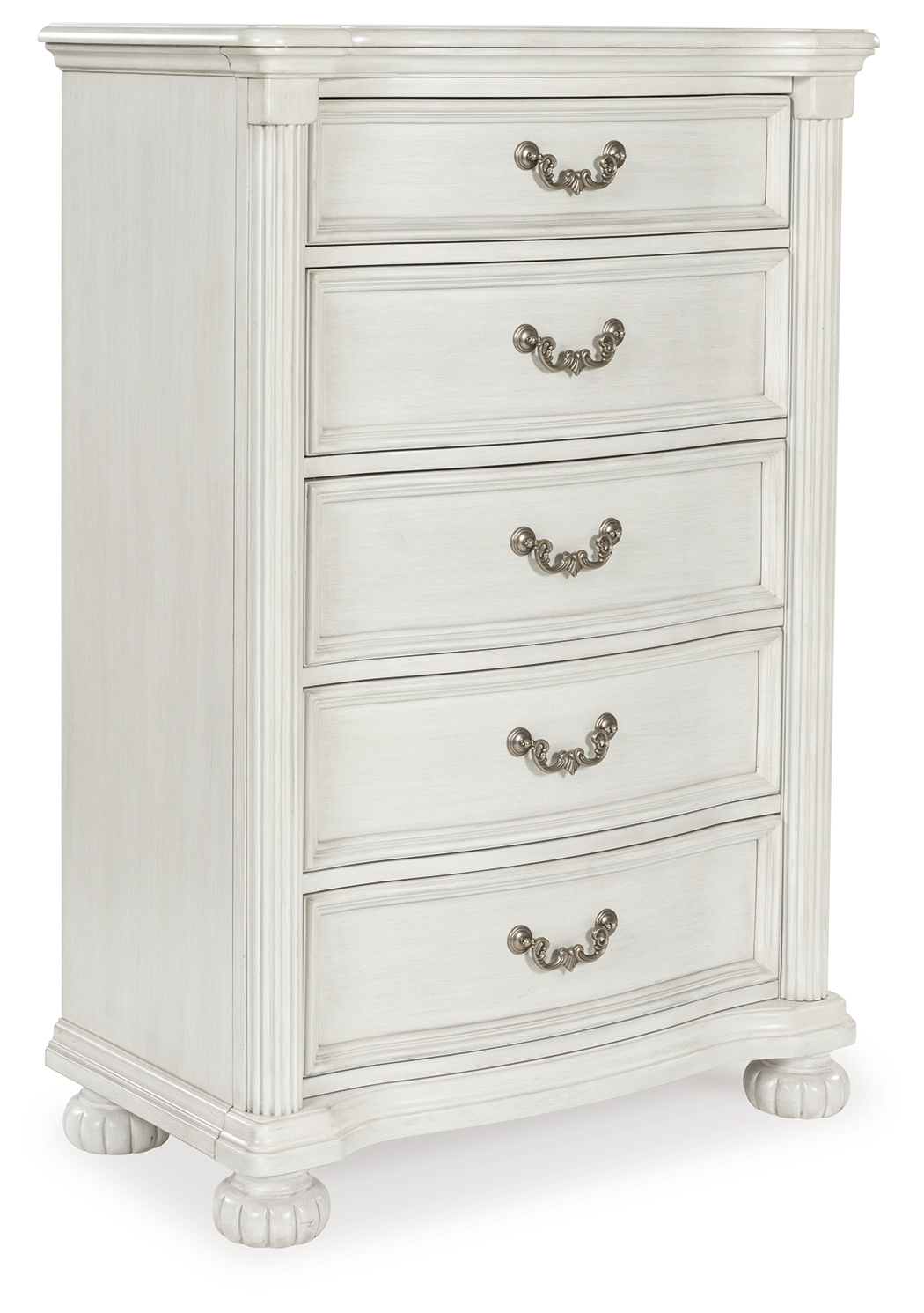 Montelaine - Five Drawer Chest - Antique White