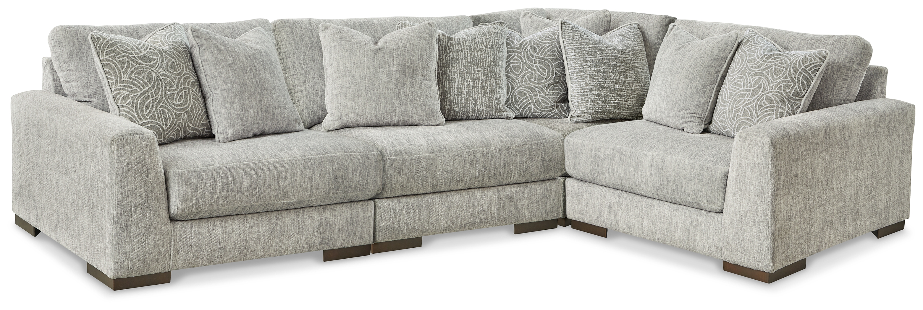 Regent Park - 4-Piece Sectional - Pewter