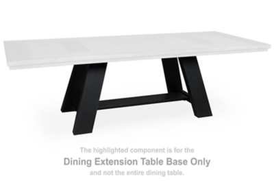 Greddinton - Rectangular Dining Extension Table Base - Brown / Black