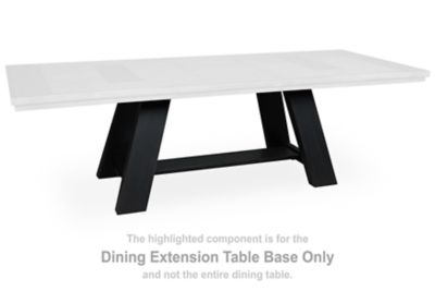Greddinton - Rectangular Dining Extension Table Base - Brown / Black