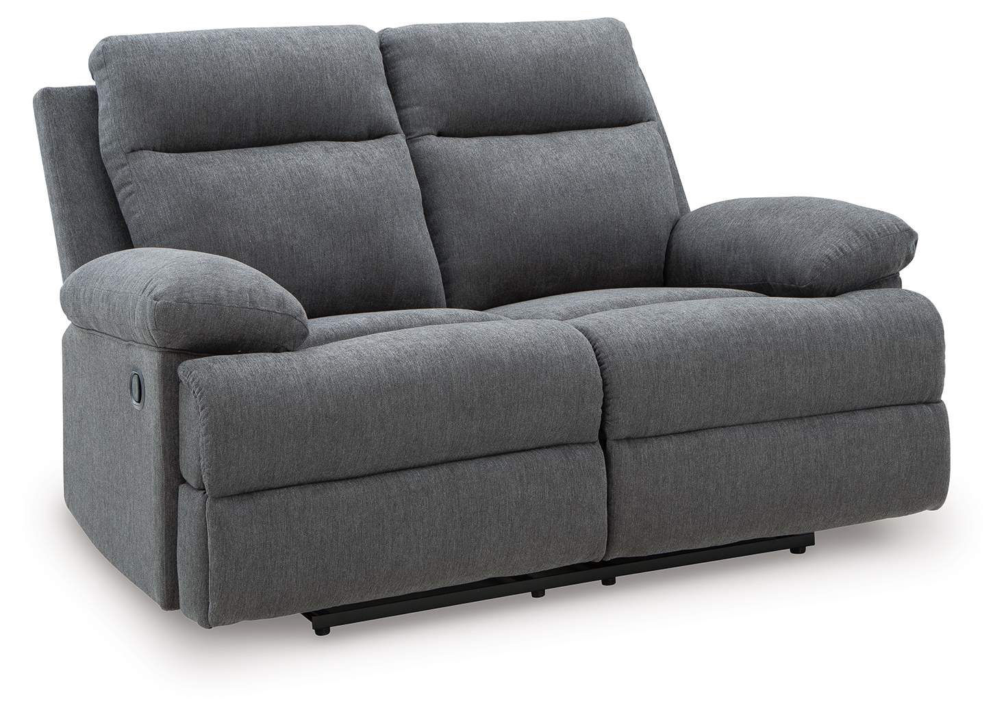Side-Swipe - Reclining Loveseat - Charcoal