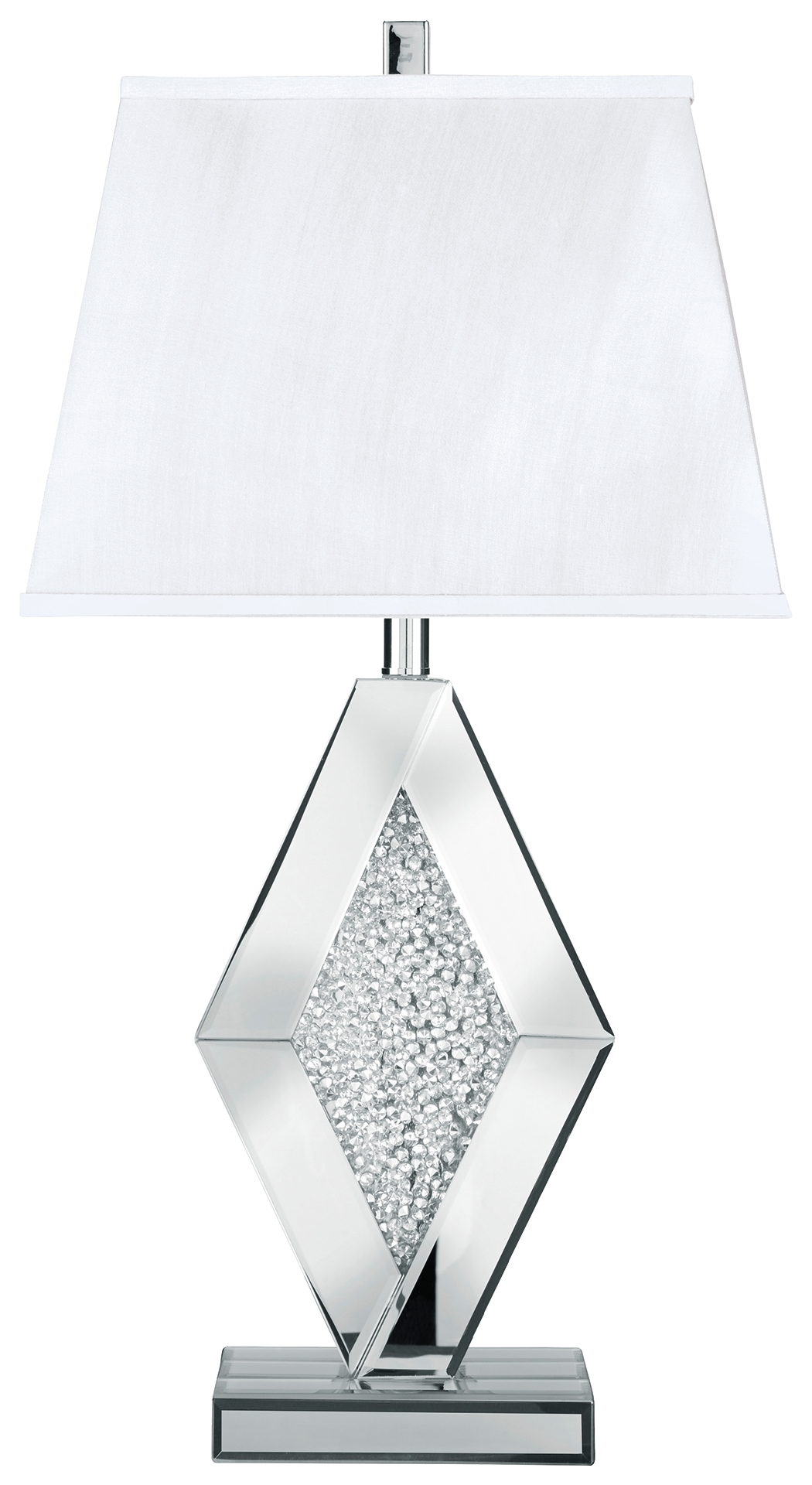 Prunella - Mirror Table Lamp  - Silver Finish