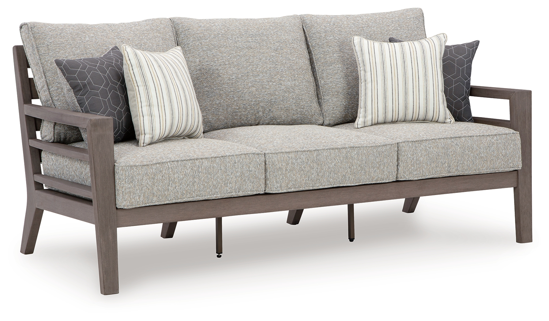 Hillside Barn - Sofa With Cushion - Gray / Brown