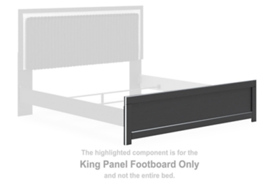 Zuraleus - King Panel Footboard - Black