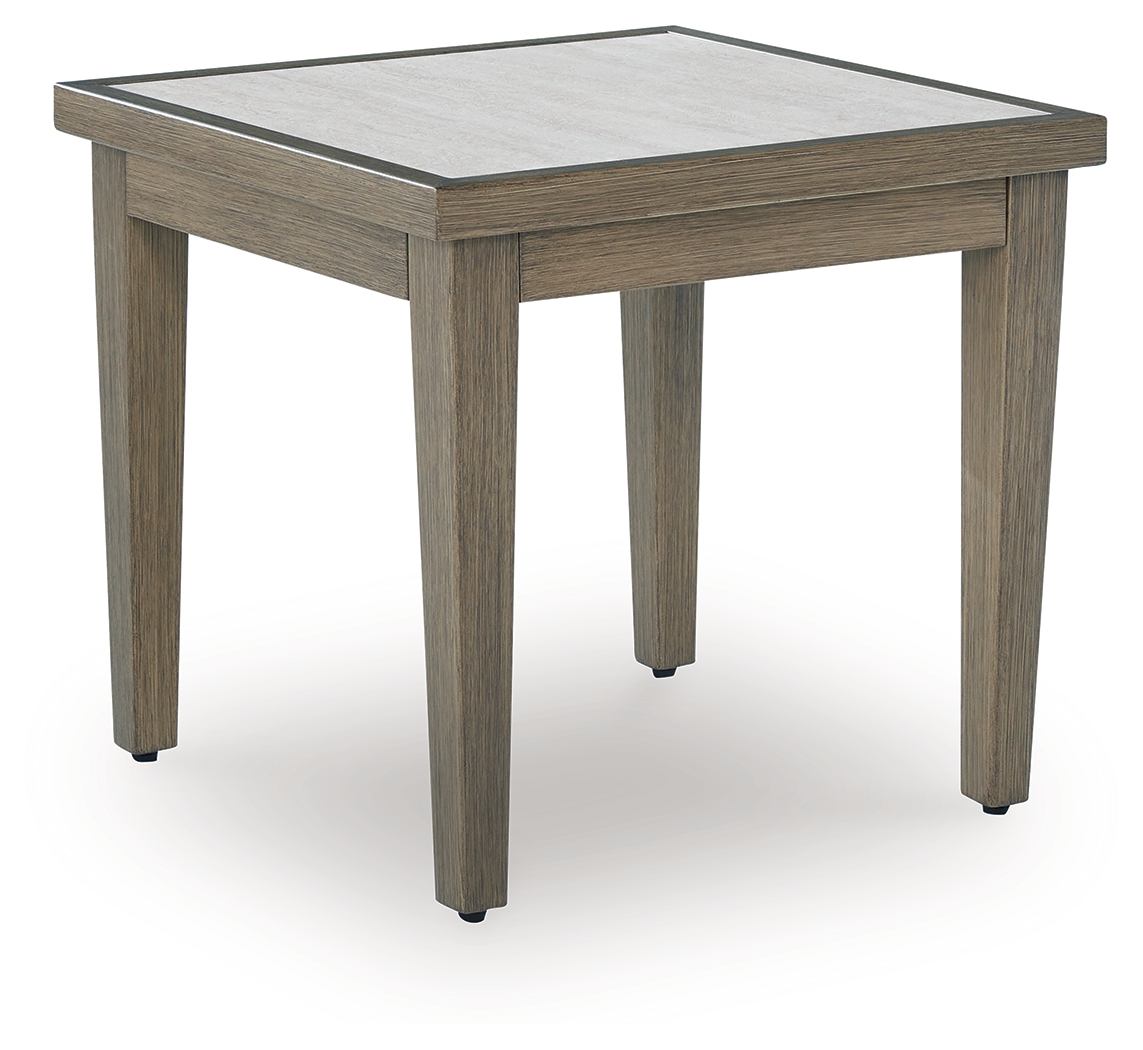 Rainier Ranch - Square End Table - Brown / Beige