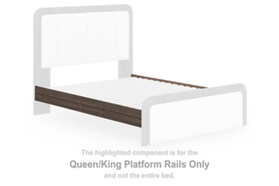 Kendanport - Queen/King Platform Rails - Brown
