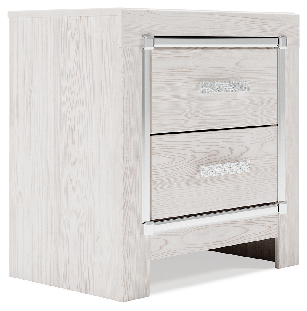 Altyra - Two Drawer Night Stand - White