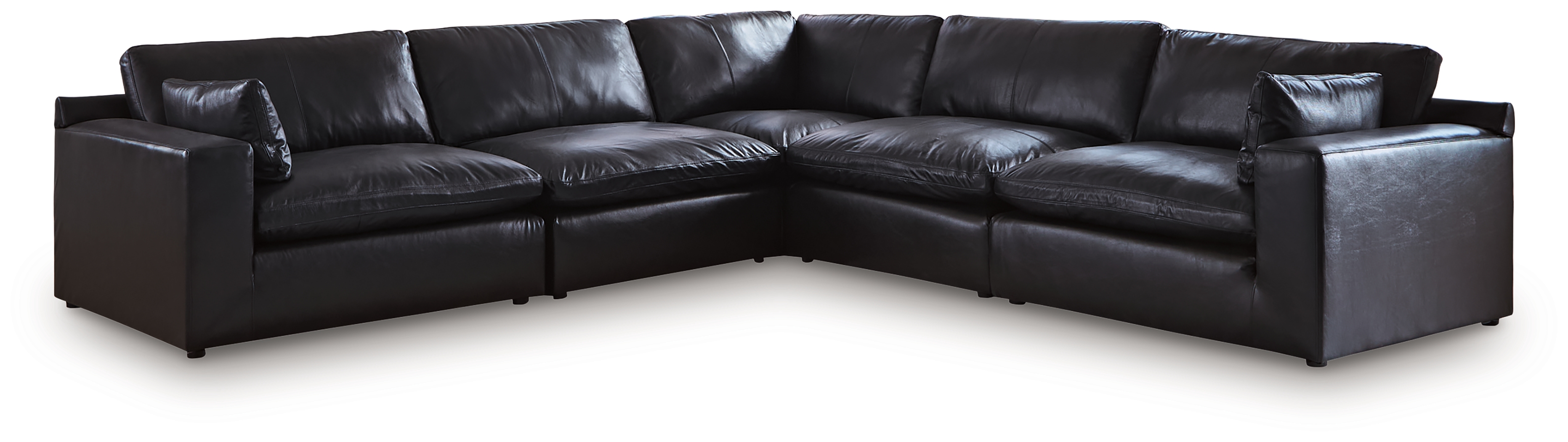Emilia - 5-Piece Sectional - Black