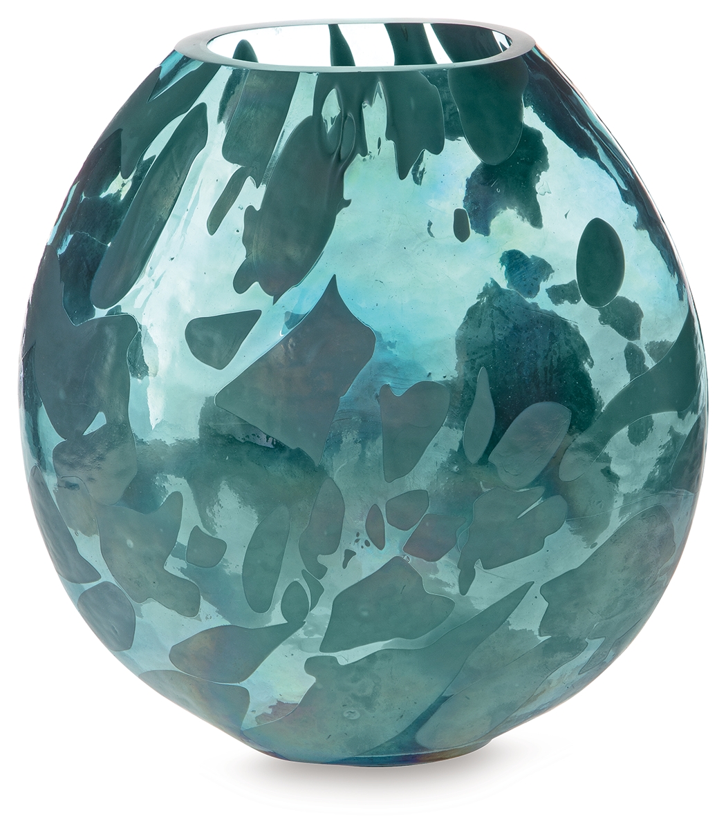 Cartshaw - Vase - 12" - Iridescent Teal