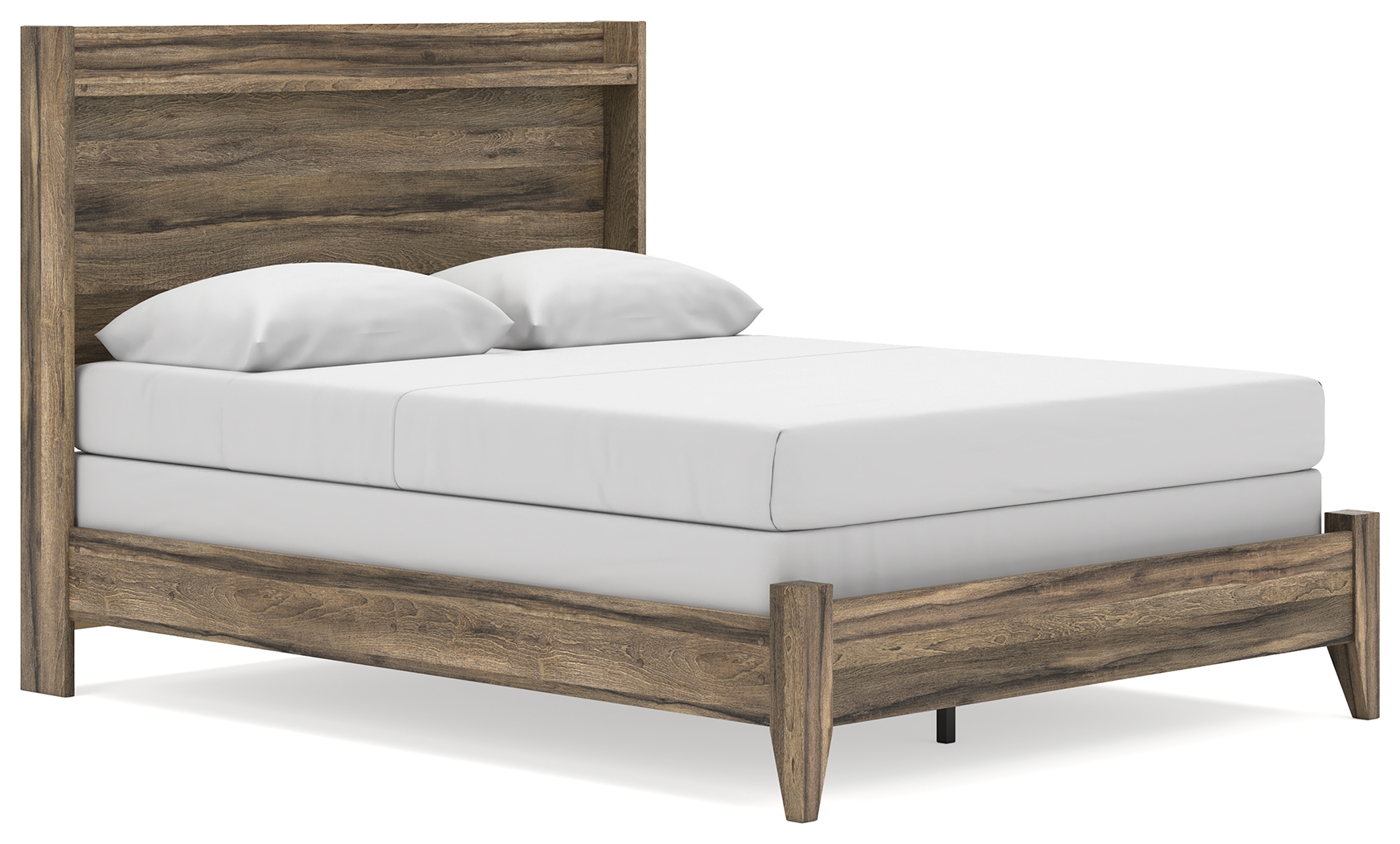 Elbrim - Queen Panel Bed - Brown