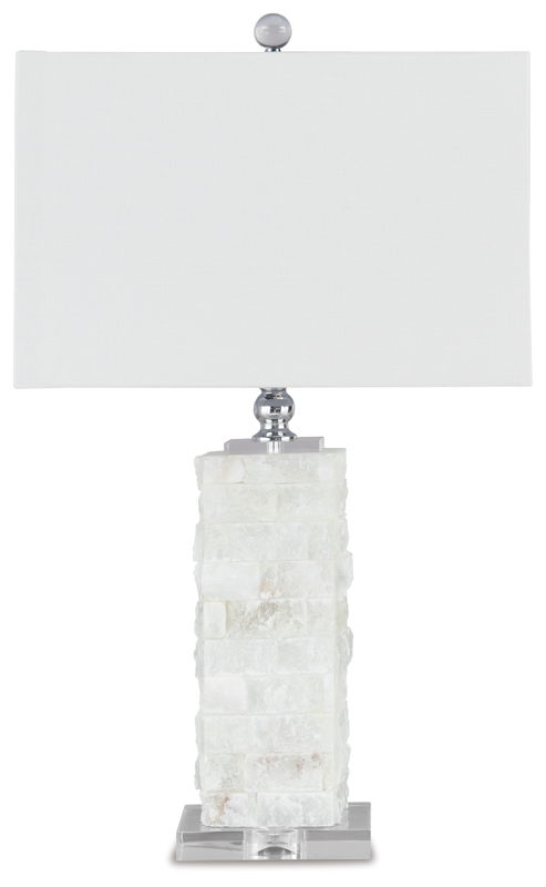 Malise - Alabaster Table Lamp  - White