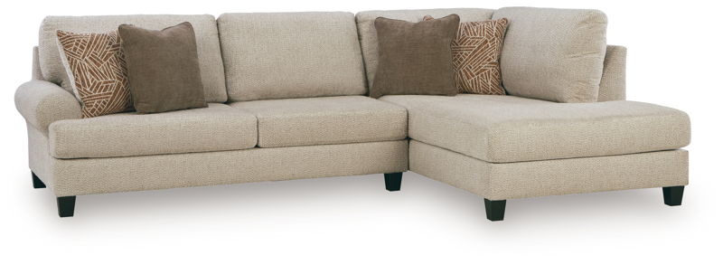 Steelwater Retreat - 2-Piece Sectional With RAF Corner Chaise - Latte