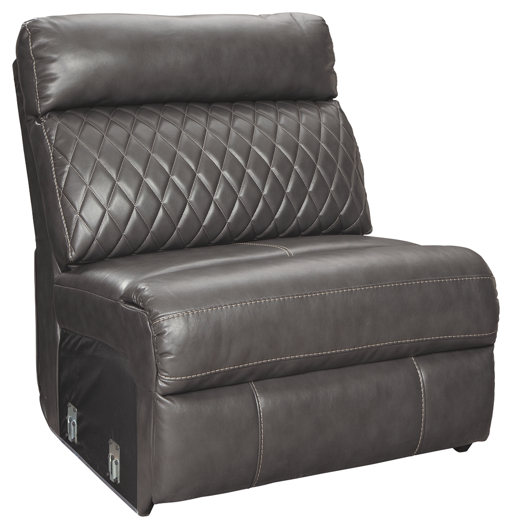 Samperstone - Armless Chair - Gray